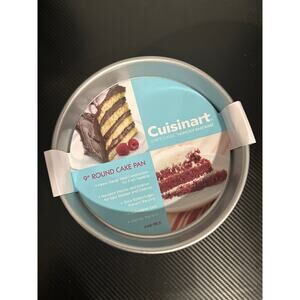 Cuisinart 9-Inch Round Cake Pan, Chef's Classic Nonstick Bakeware, Silver